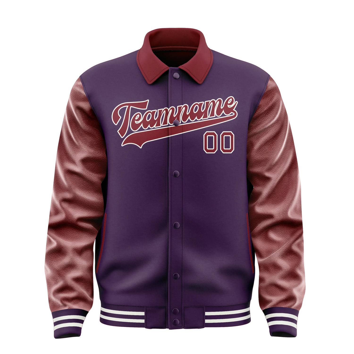 Maßgeschneidertes Lila Karmesinrot Jacke