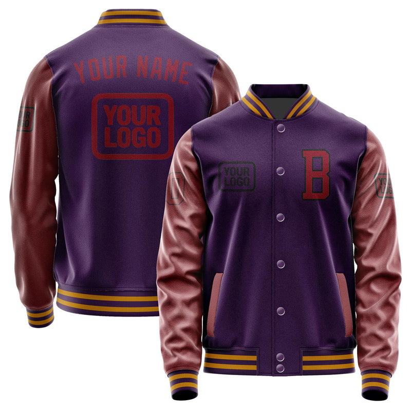 Maßgeschneidertes Lila Karmesinrot Jacke JA070715071917151517