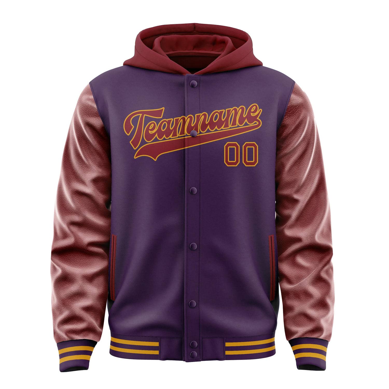 Maßgeschneidertes Lila Karmesinrot Jacke