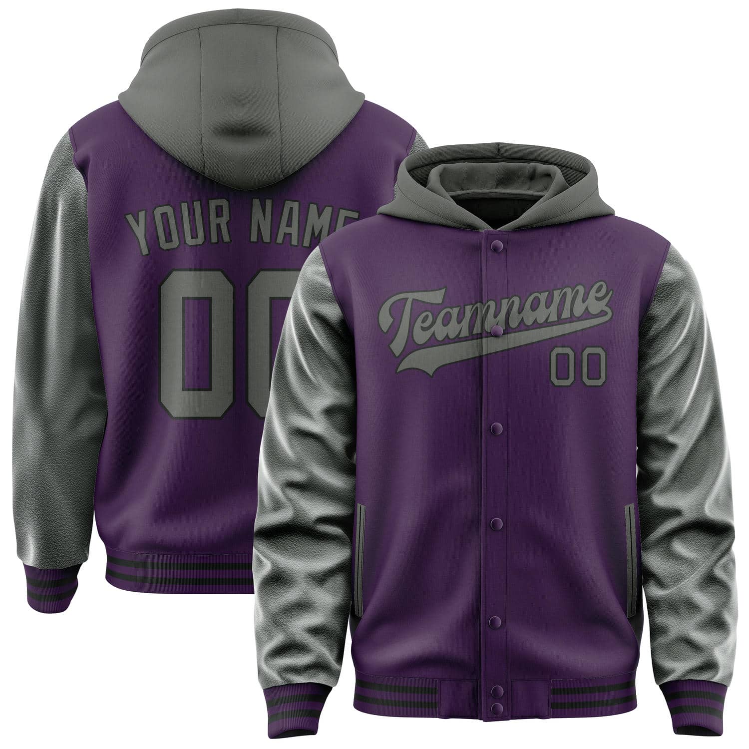 Maßgeschneidertes Lila Dunkelgrau Jacke JA070720071717202017