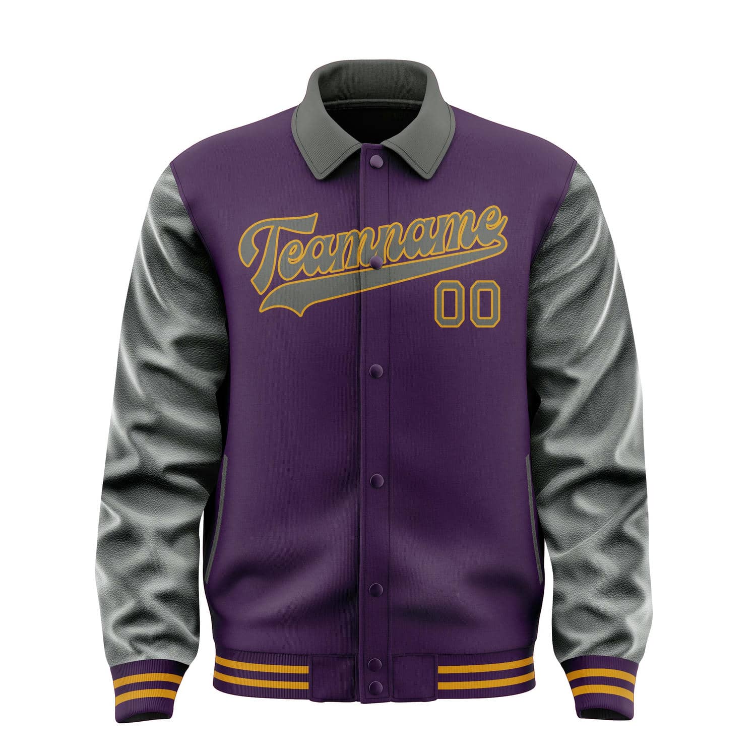 Maßgeschneidertes Lila Dunkelgrau Jacke