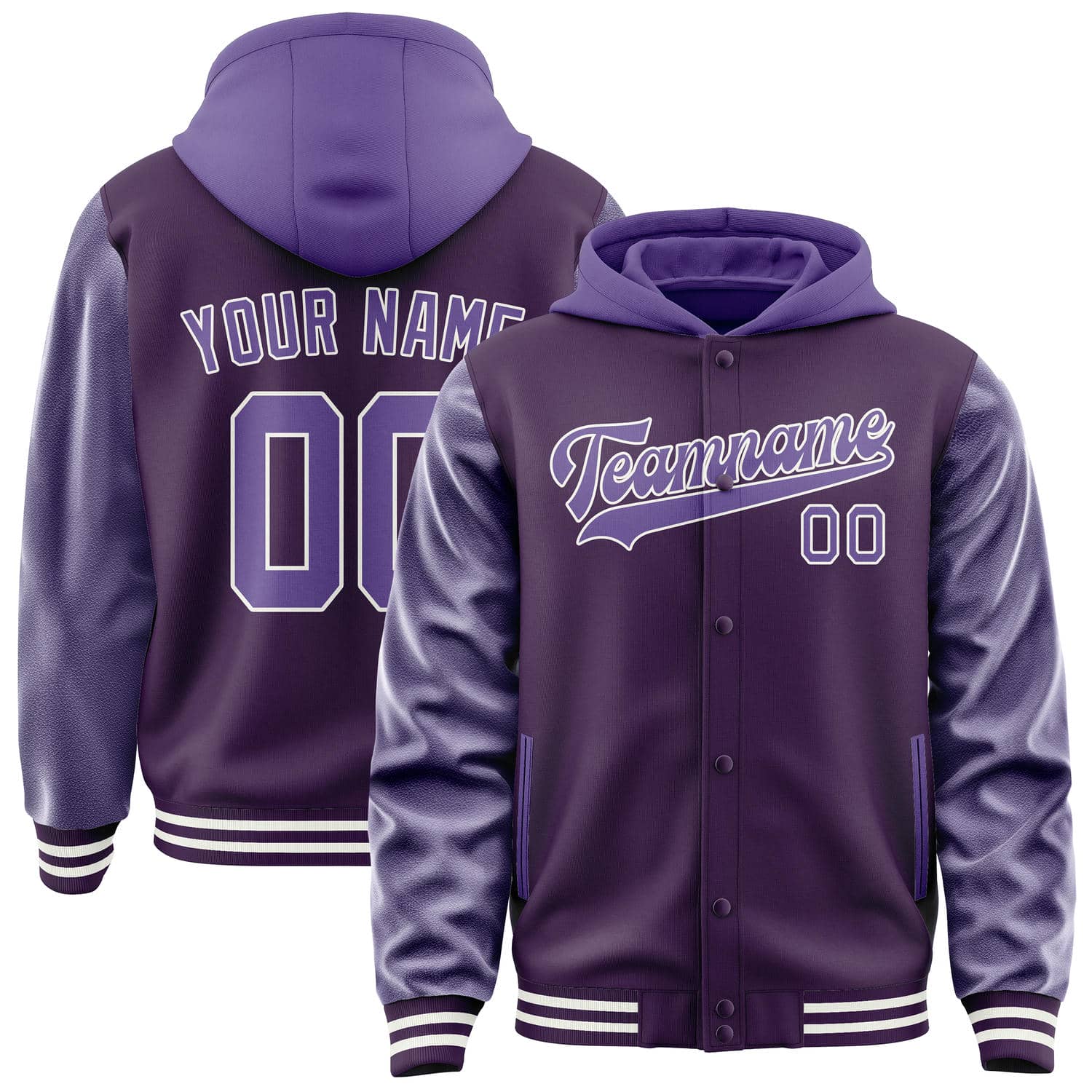 Maßgeschneidertes Lila Lavendel Jacke JA070723071818232318