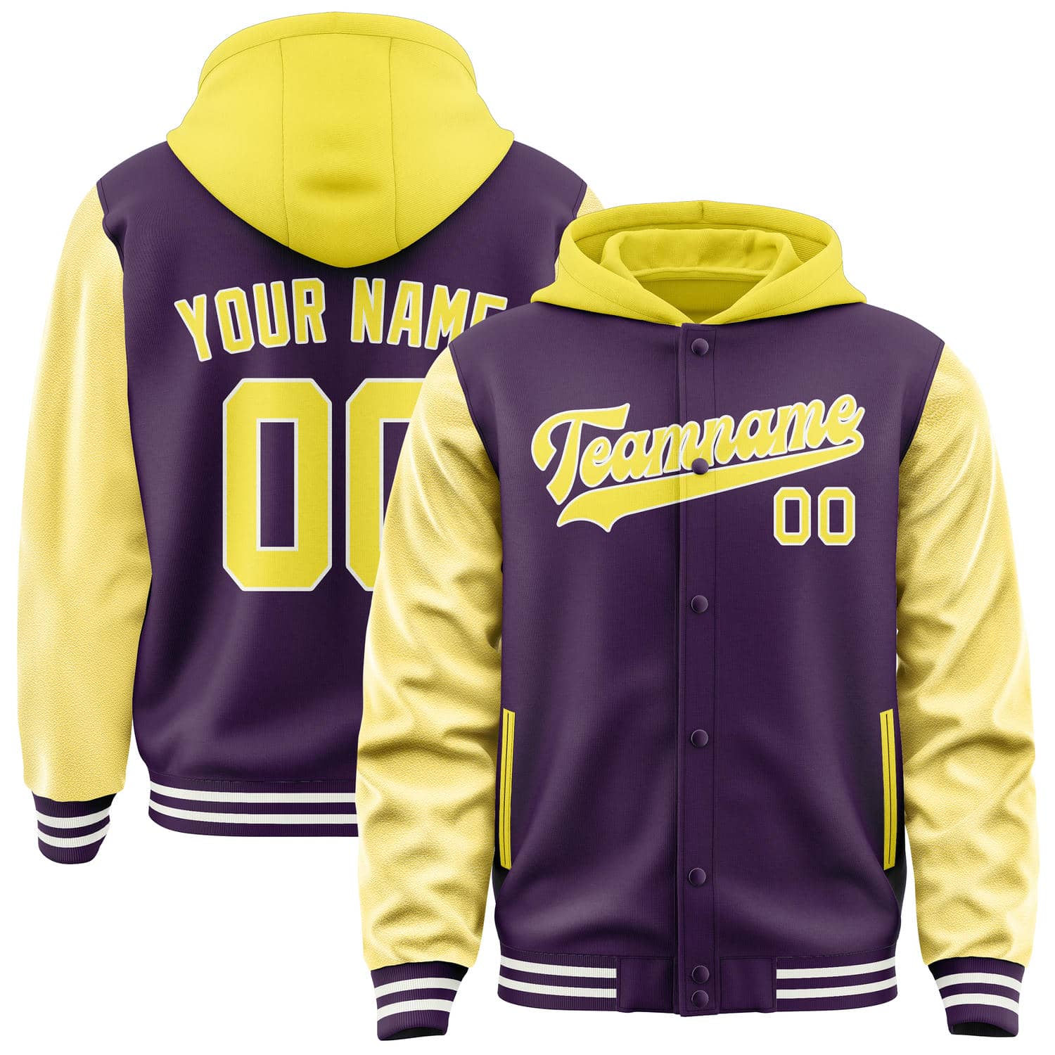 Maßgeschneidertes Lila Blassgelb Jacke JA070726071818262618