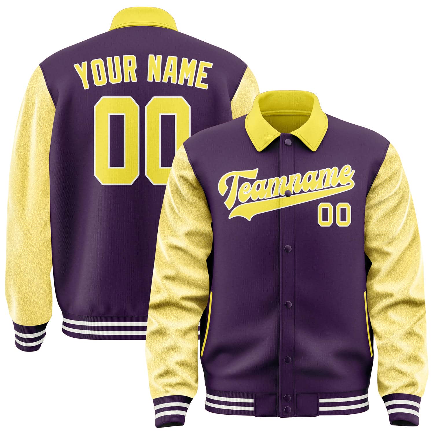 Maßgeschneidertes Lila Blassgelb Jacke JA070726071818262618
