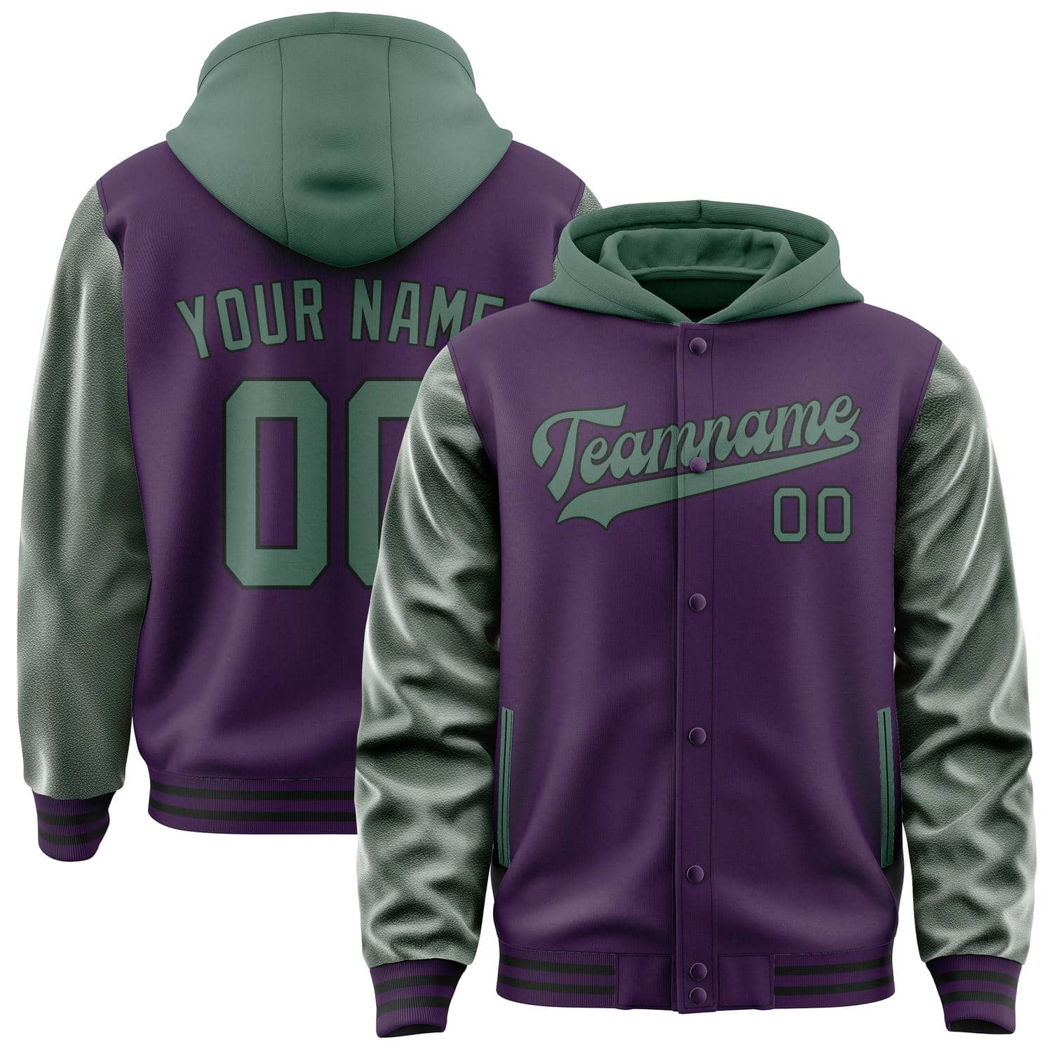 Maßgeschneidertes Lila Blaugrün Jacke JA070727071717272717