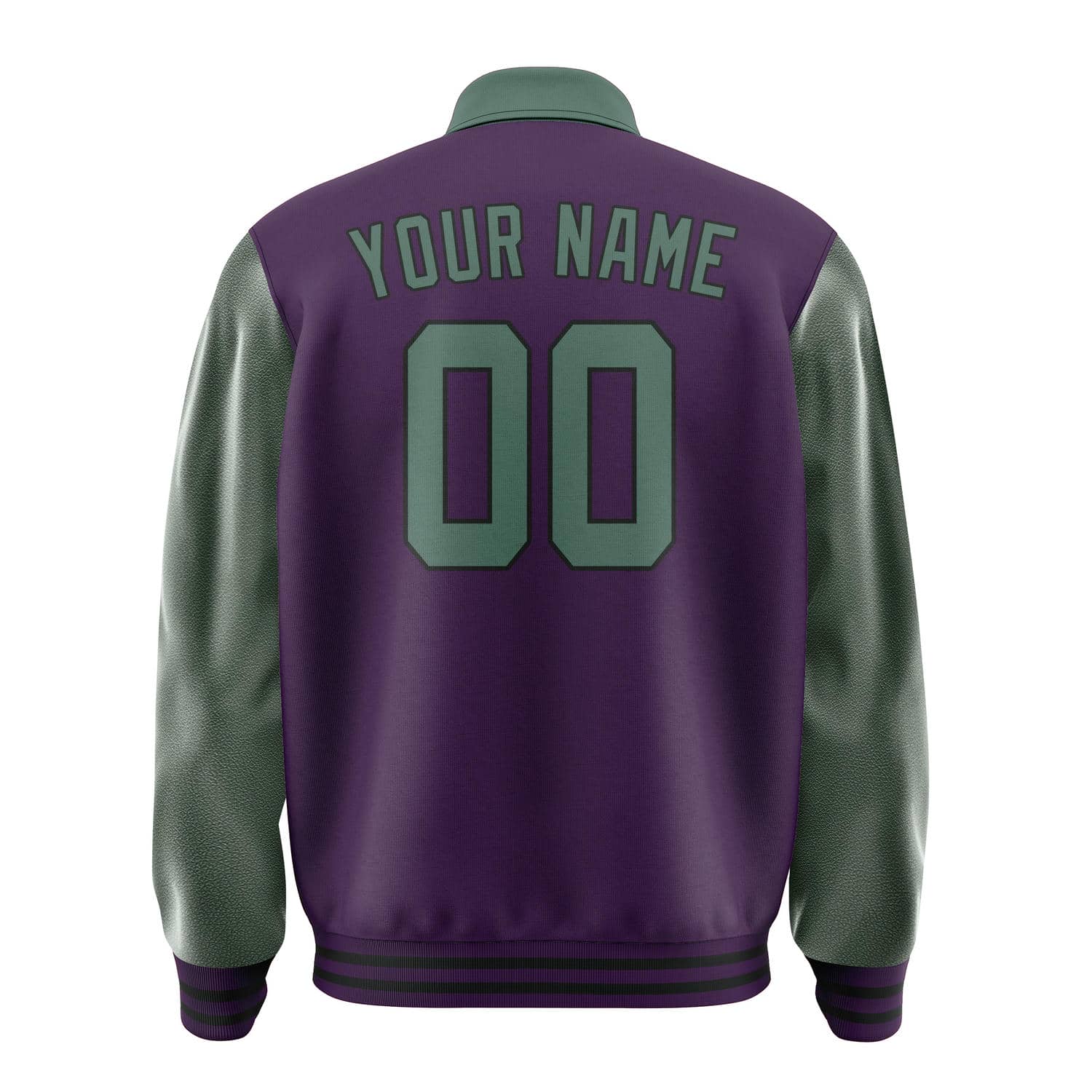 Maßgeschneidertes Lila Blaugrün Jacke