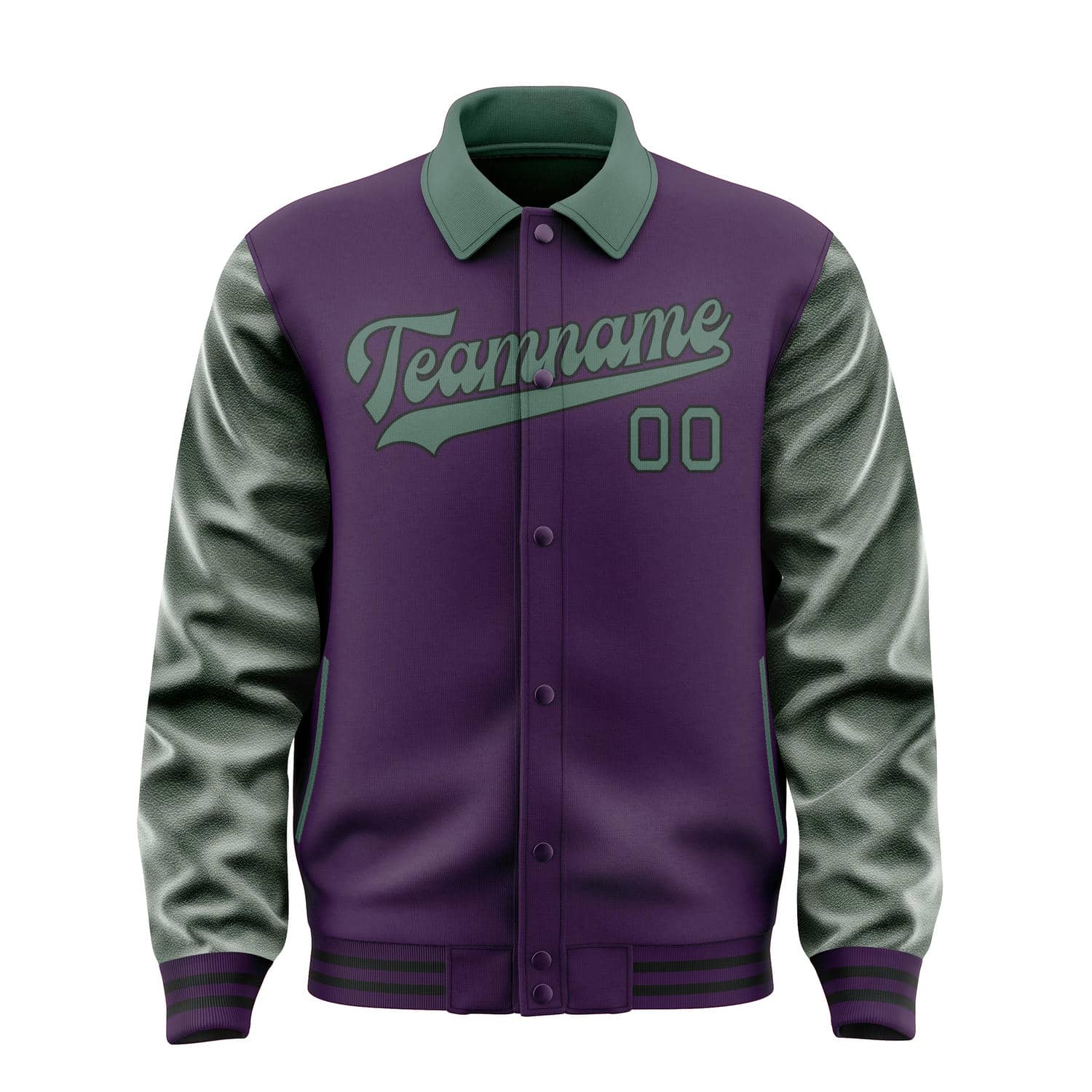 Maßgeschneidertes Lila Blaugrün Jacke