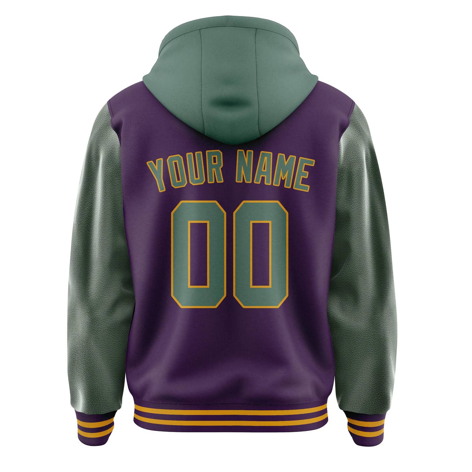 Maßgeschneidertes Lila Blaugrün Jacke