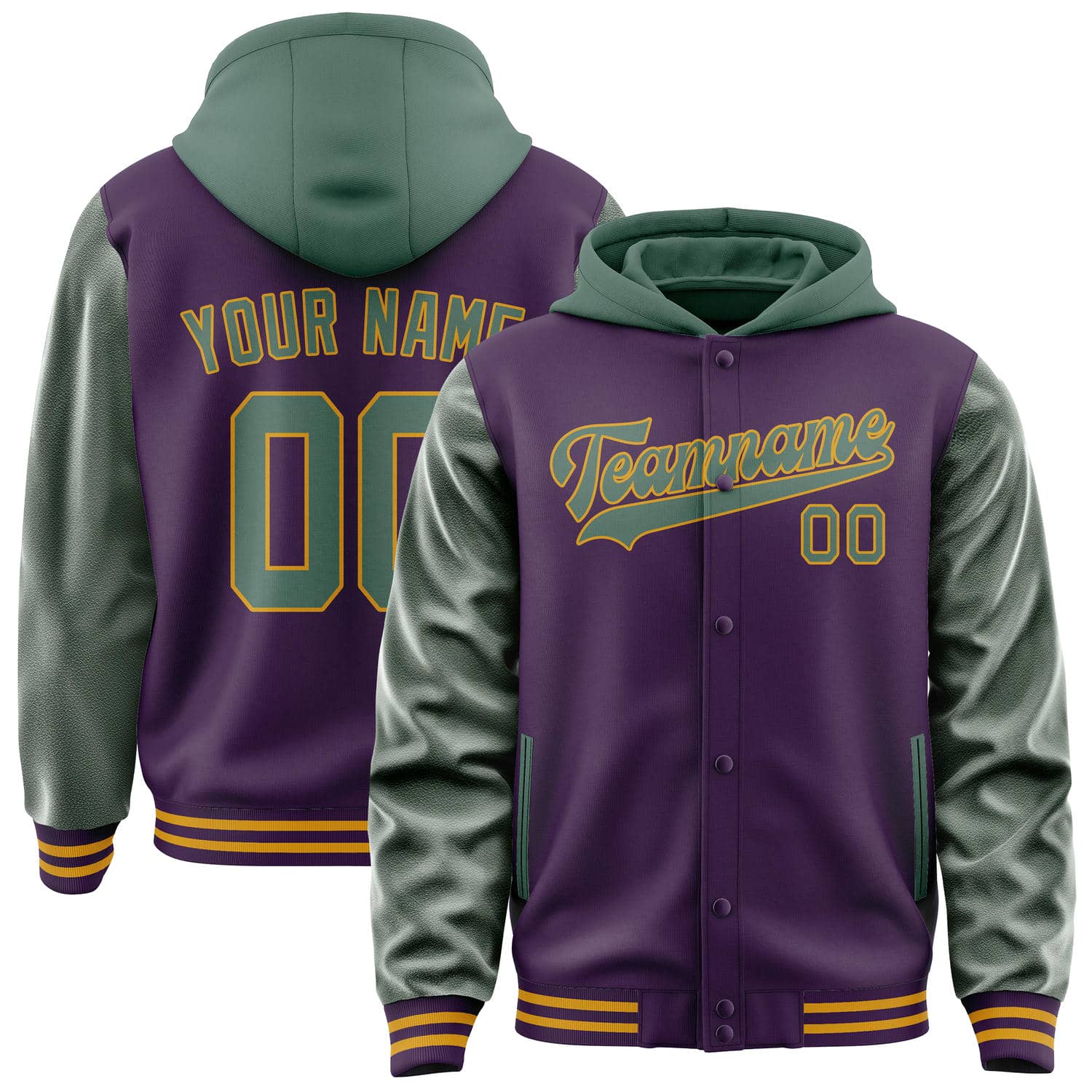 Maßgeschneidertes Lila Blaugrün Jacke JA070727071917272717