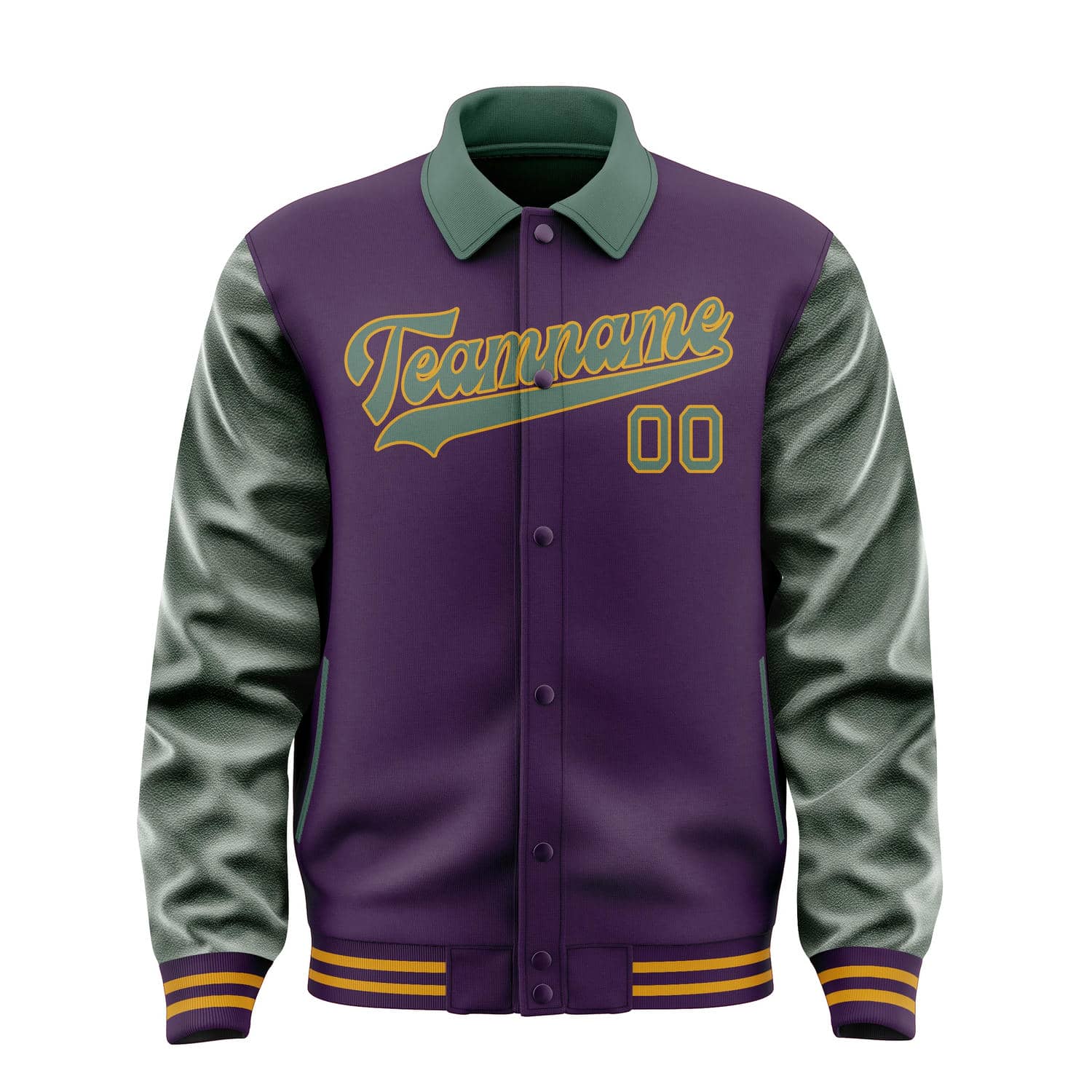 Maßgeschneidertes Lila Blaugrün Jacke