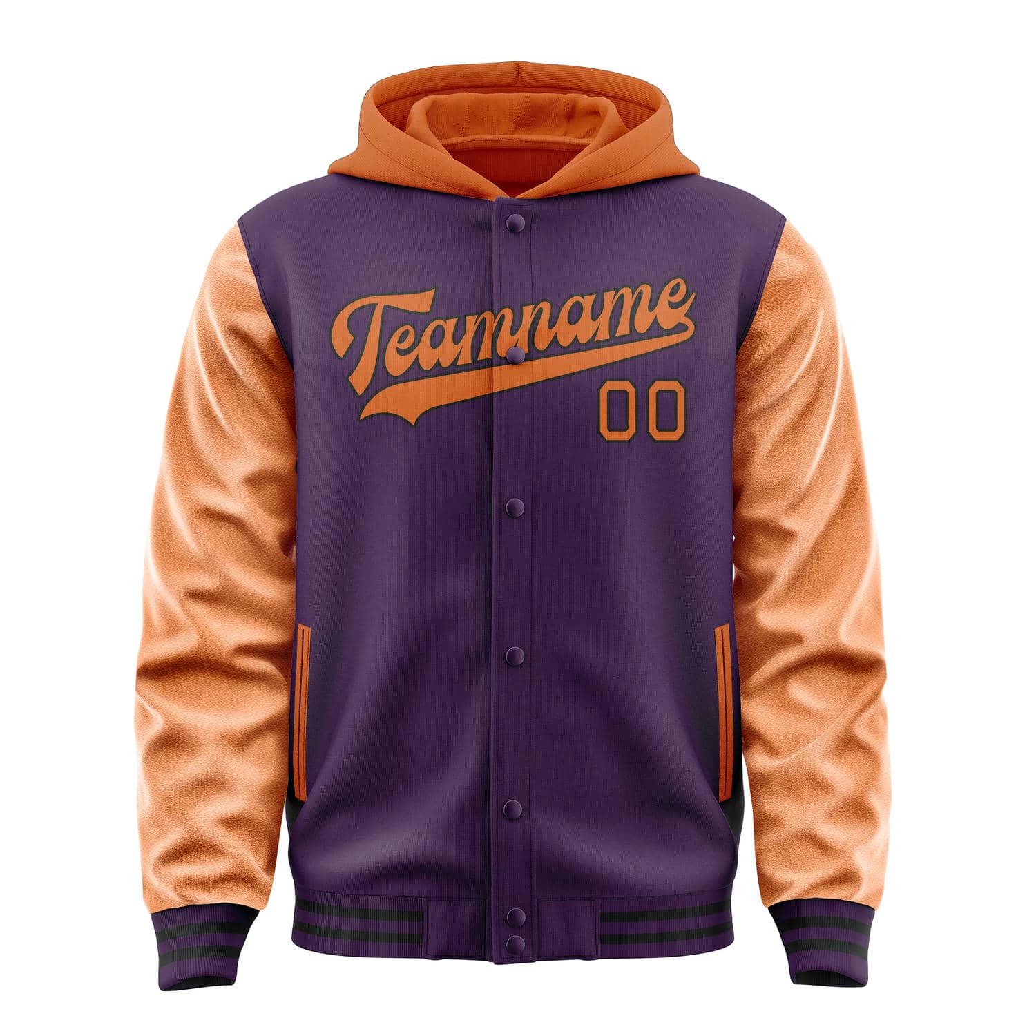 Maßgeschneidertes Lila Orange Jacke