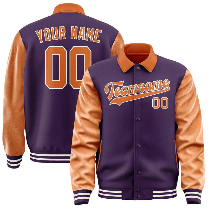 Maßgeschneidertes Lila Orange Jacke JA070728071818282818