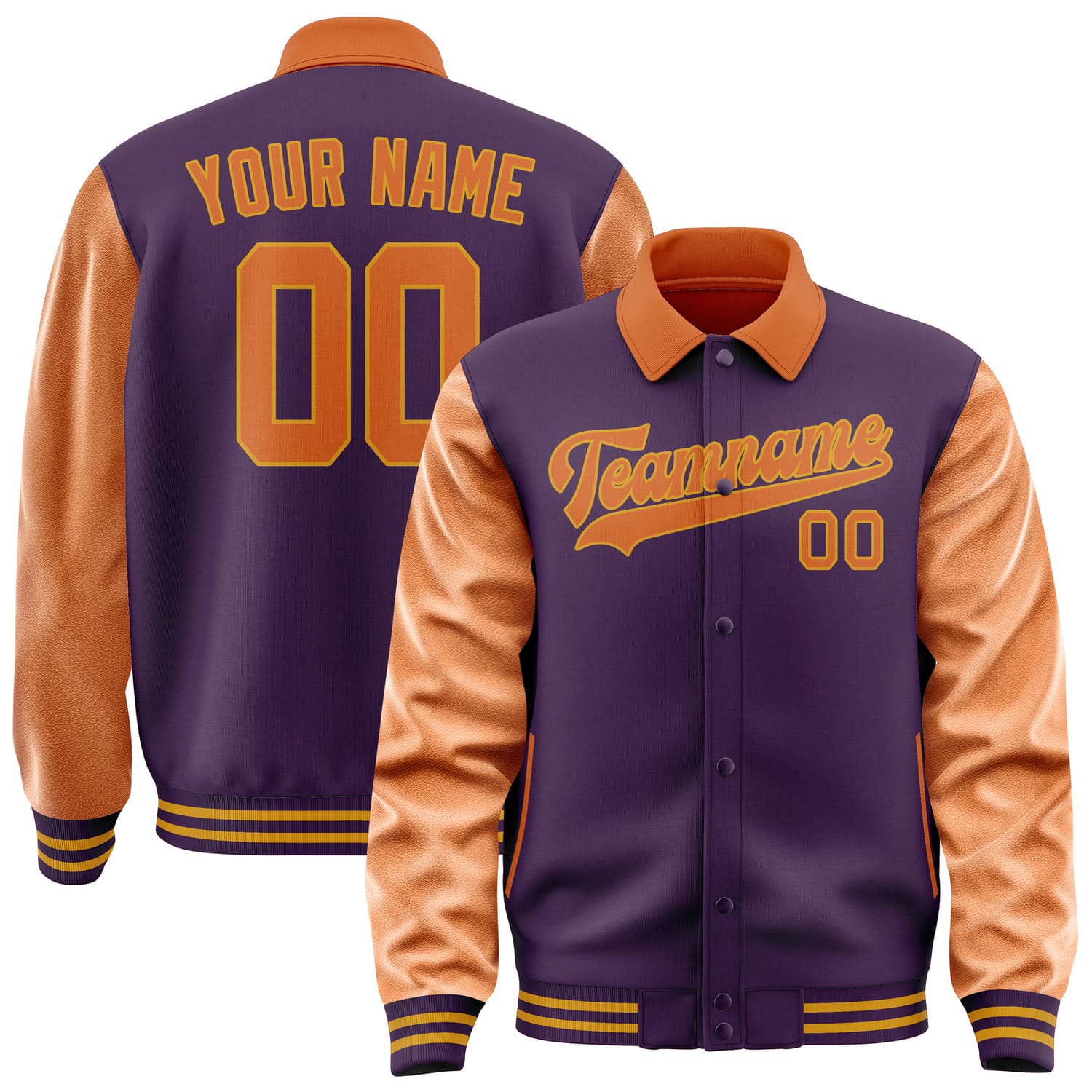 Maßgeschneidertes Lila Orange Jacke JA070728071917282817