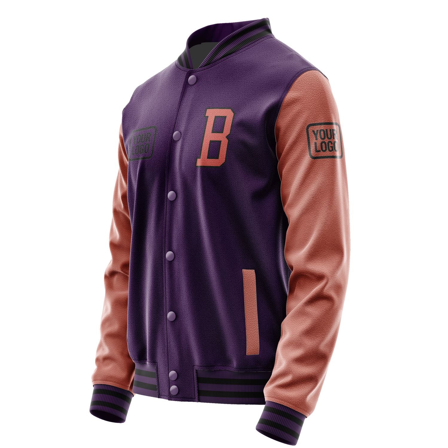 Maßgeschneidertes Lila Kupferrose Jacke JA070729071717292917