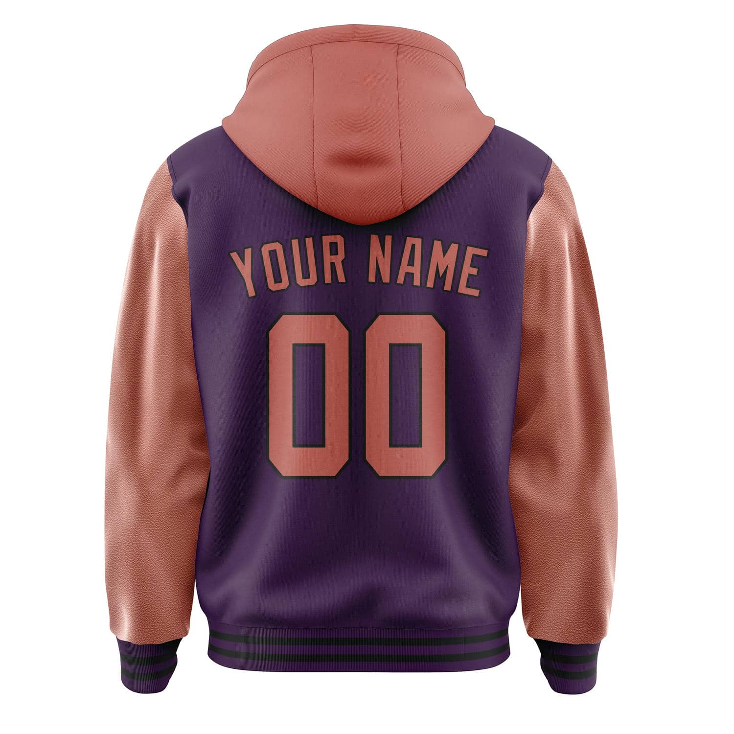 Maßgeschneidertes Lila Kupferrose Jacke