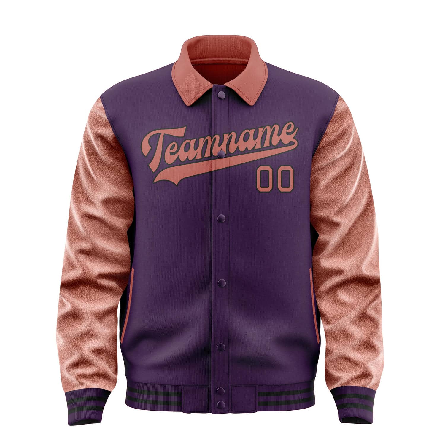 Maßgeschneidertes Lila Kupferrose Jacke