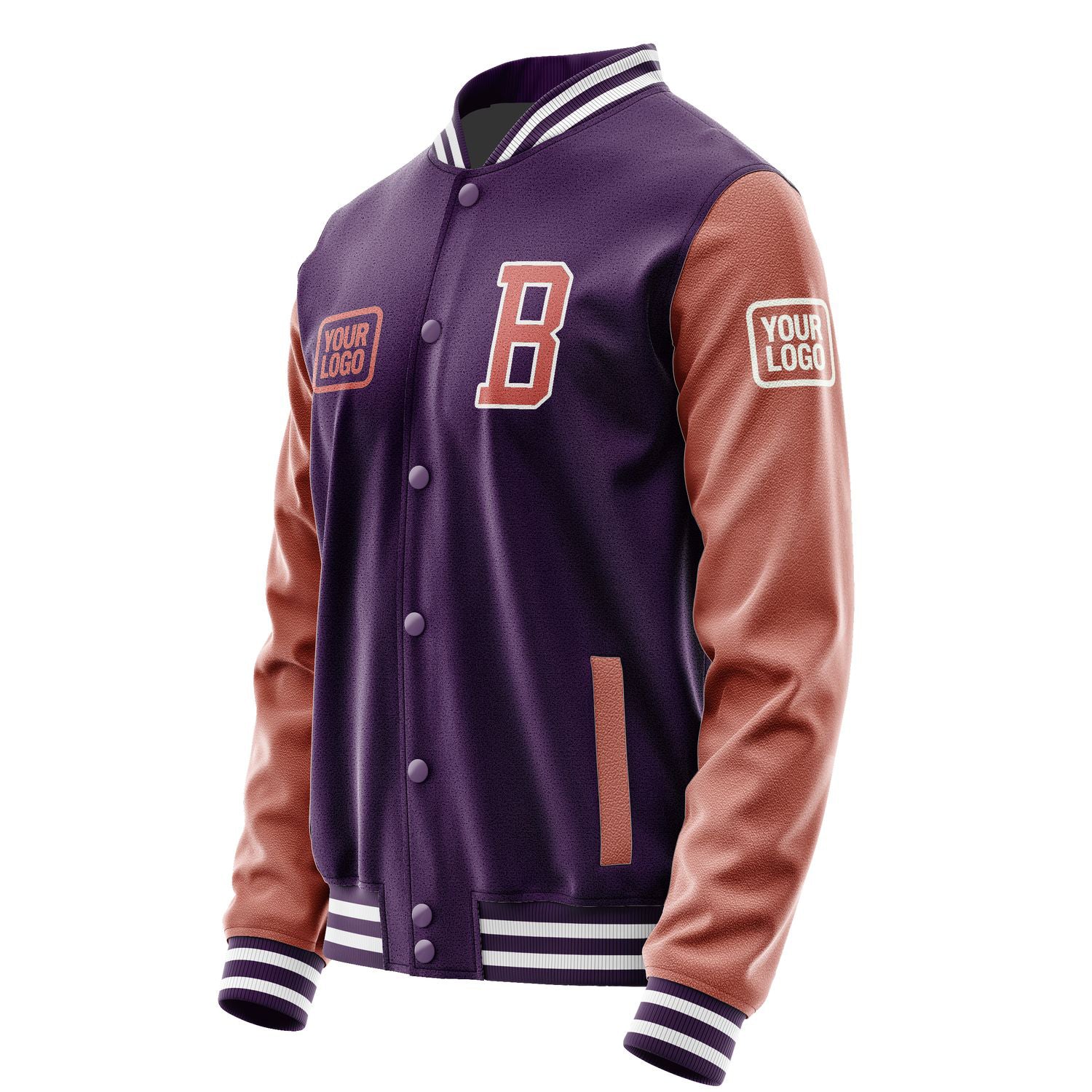 Maßgeschneidertes Lila Kupferrose Jacke JA070729071818292918