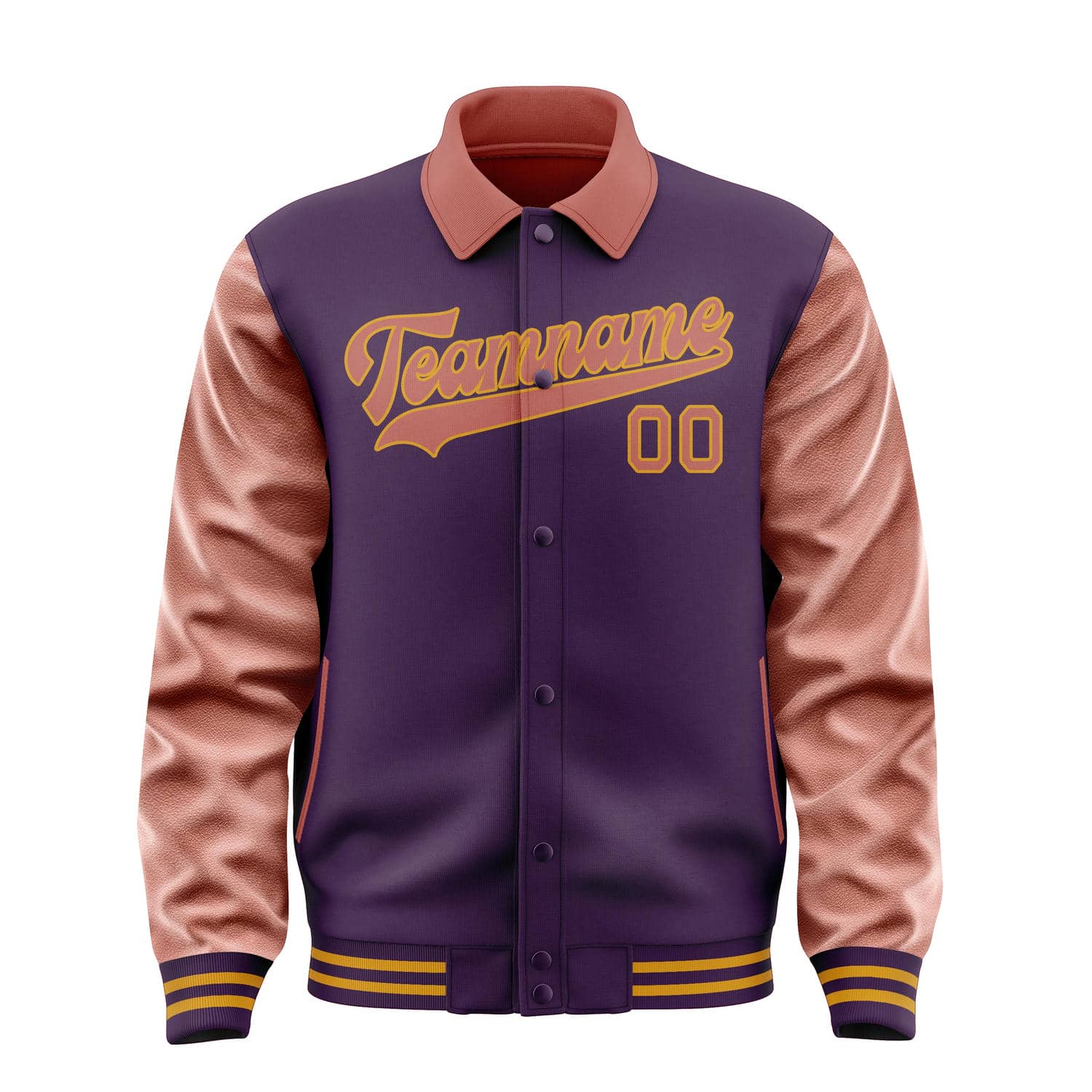 Maßgeschneidertes Lila Kupferrose Jacke