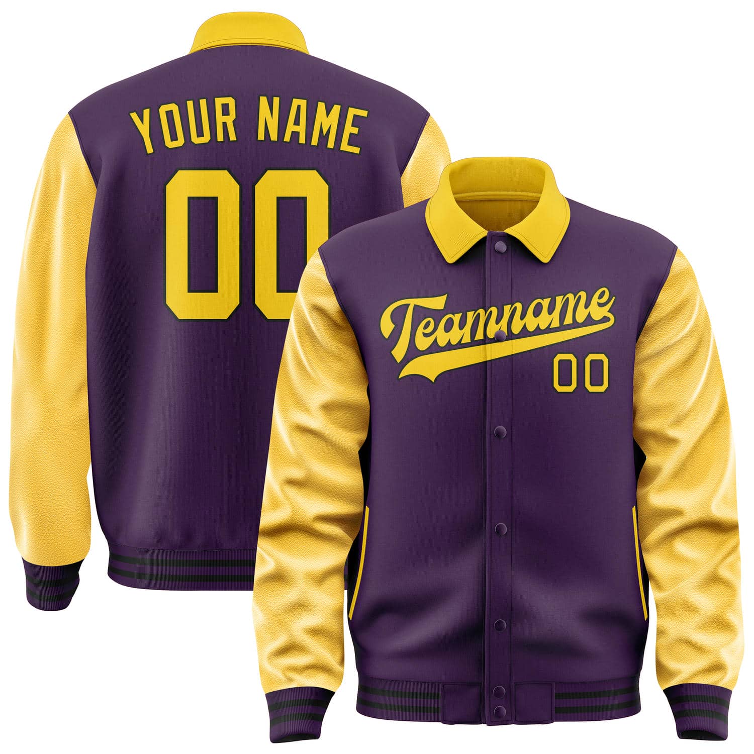 Maßgeschneidertes Lila Gold Jacke JA070730071717303017