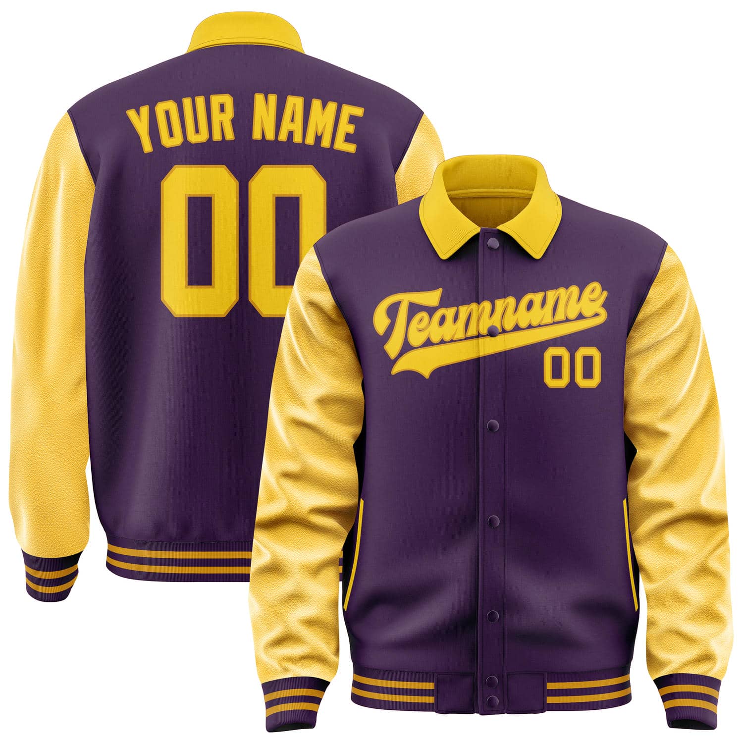 Maßgeschneidertes Lila Gold Jacke JA070730071917303017
