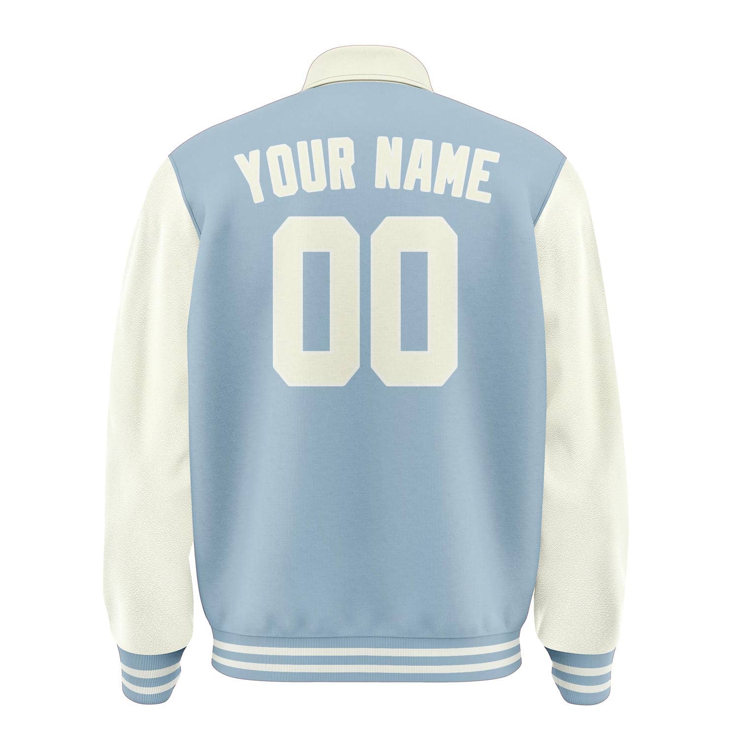 Maßgeschneidertes Hellblau Beige Jacke