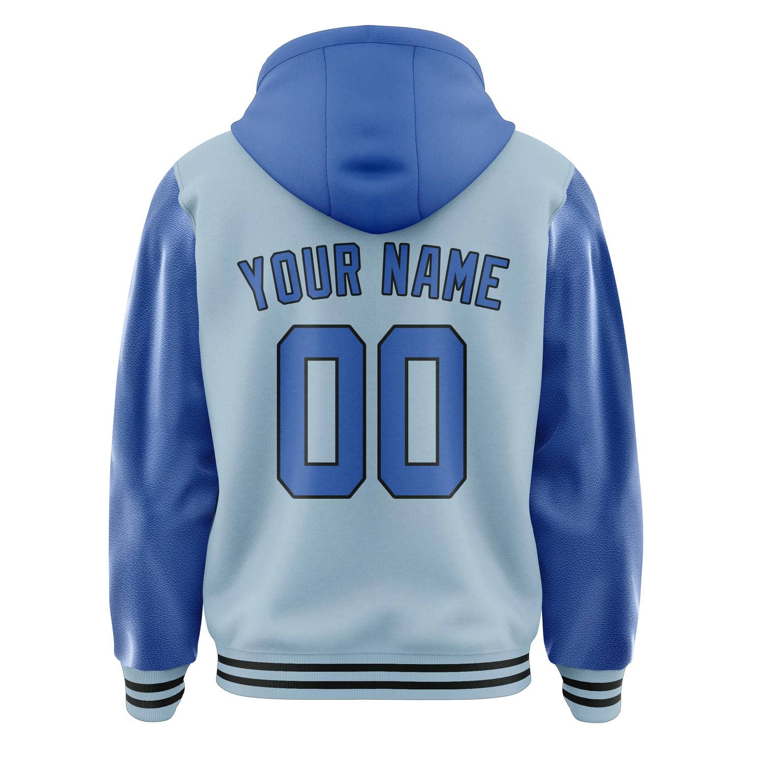 Maßgeschneidertes Hellblau Himmelblau Jacke