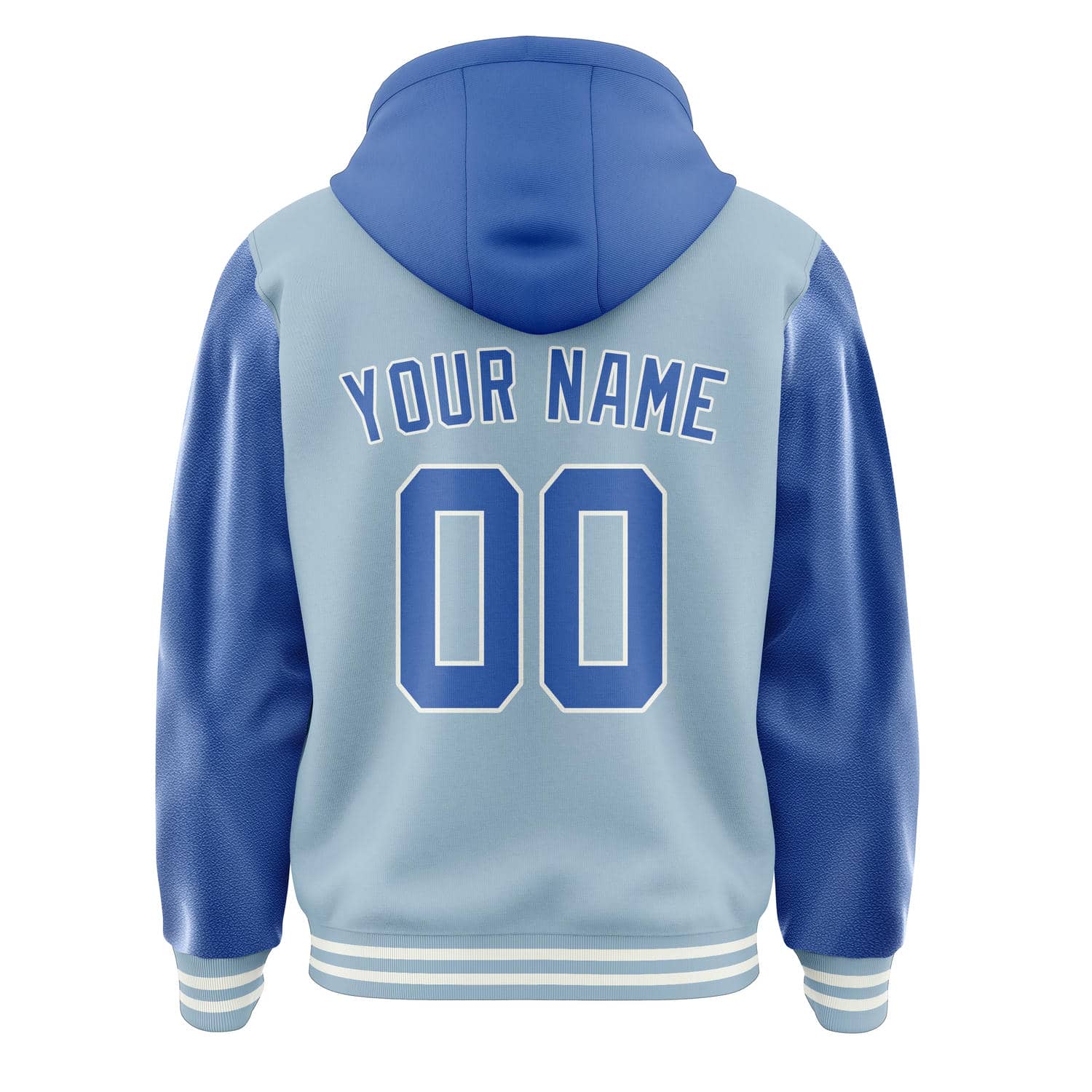 Maßgeschneidertes Hellblau Himmelblau Jacke