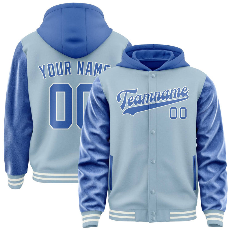 Maßgeschneidertes Hellblau Himmelblau Jacke JA080809081818090918