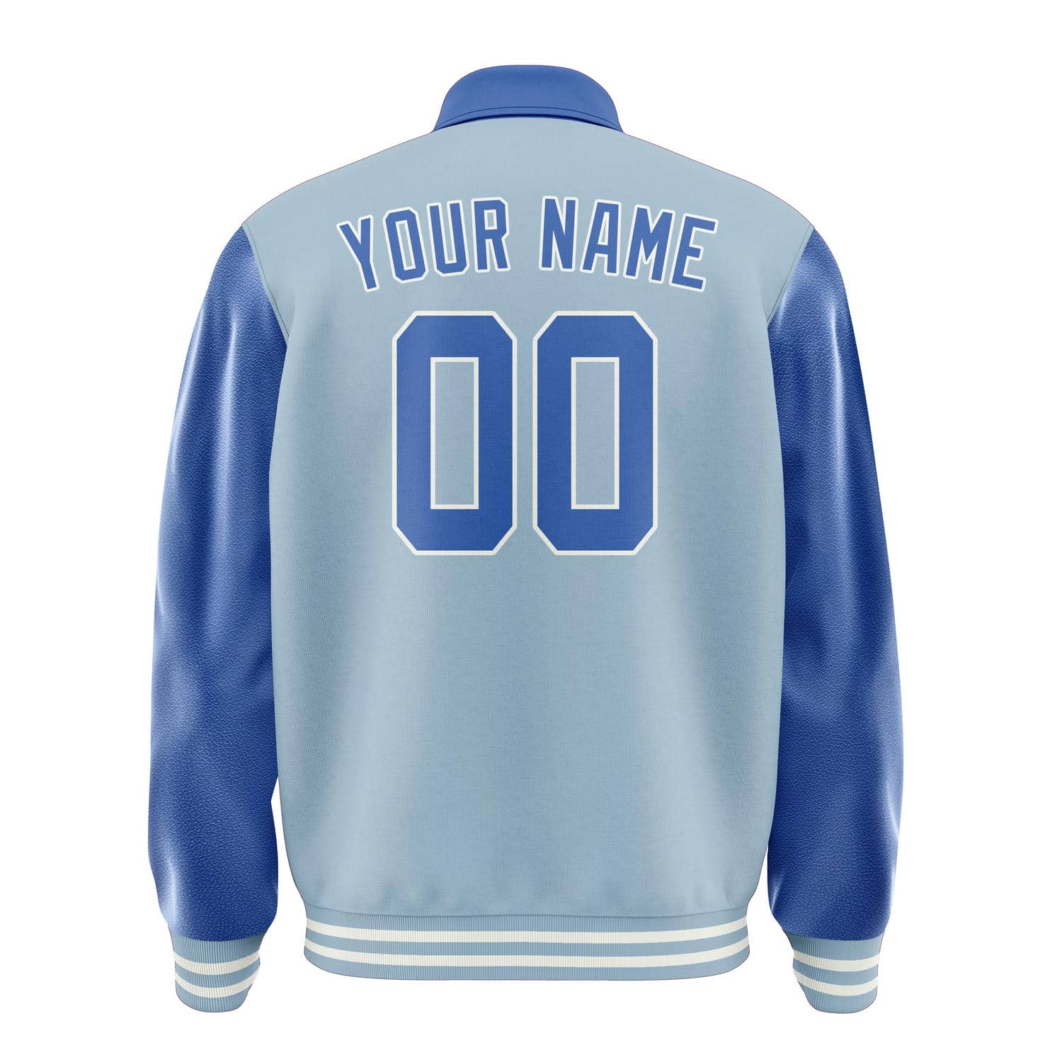 Maßgeschneidertes Hellblau Himmelblau Jacke