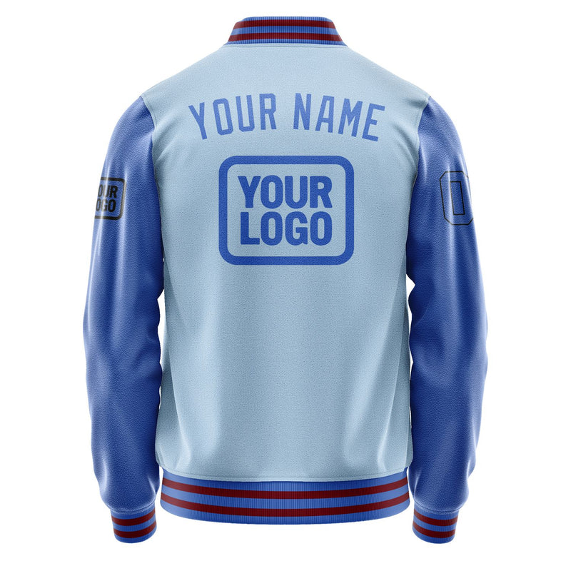Maßgeschneidertes Hellblau Himmelblau Jacke JA080809091517090917