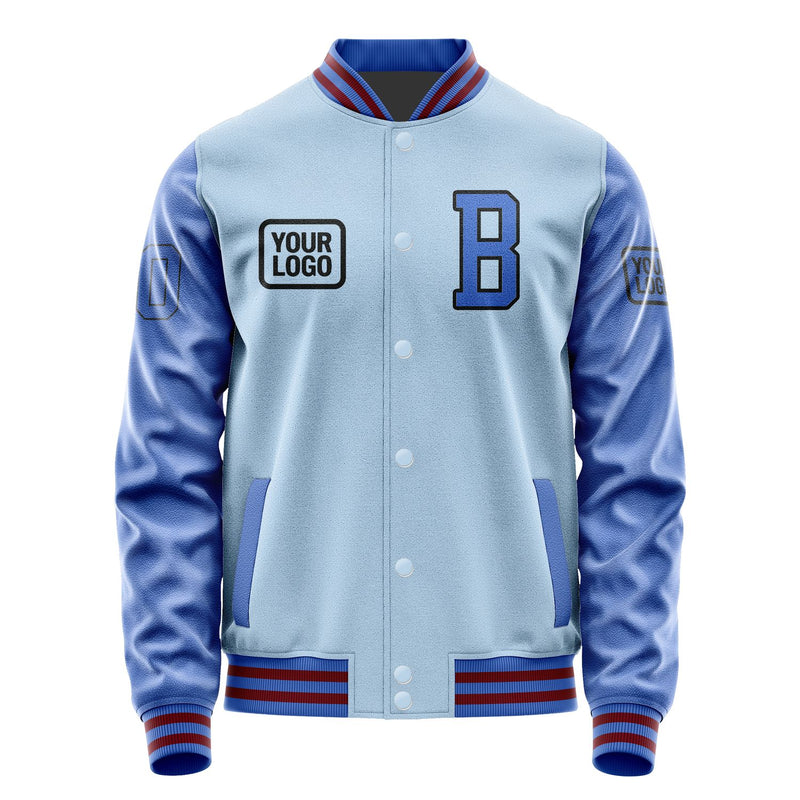 Maßgeschneidertes Hellblau Himmelblau Jacke JA080809091517090917