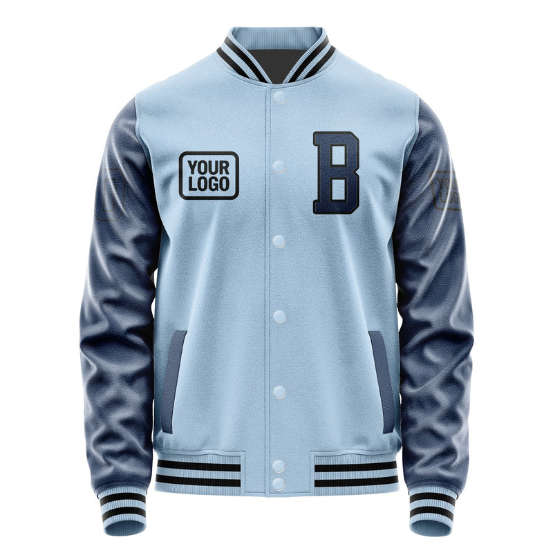 Maßgeschneidertes Hellblau Marineblau Jacke JA080810081717101017