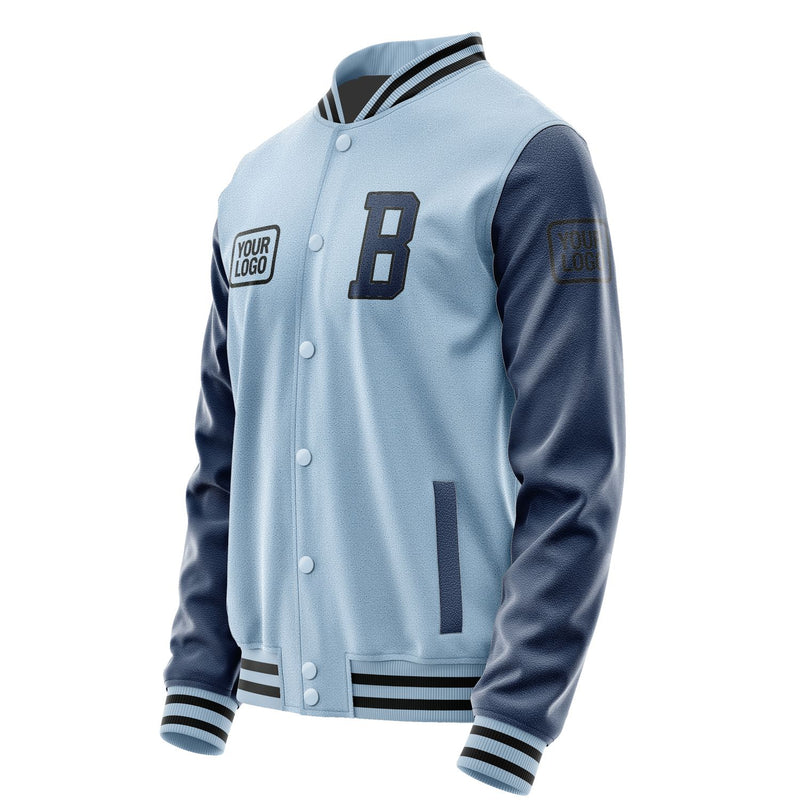 Maßgeschneidertes Hellblau Marineblau Jacke JA080810081717101017