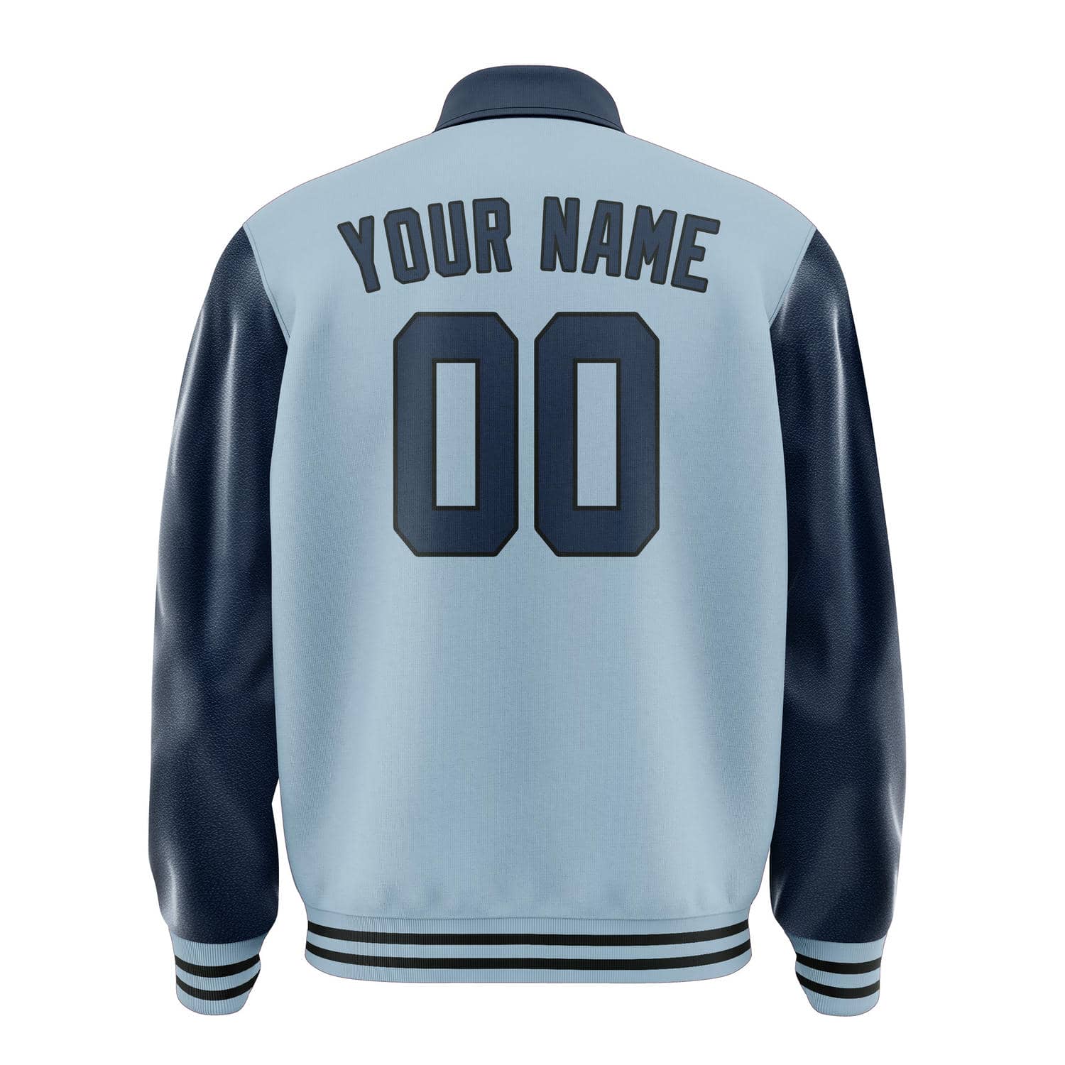 Maßgeschneidertes Hellblau Marineblau Jacke