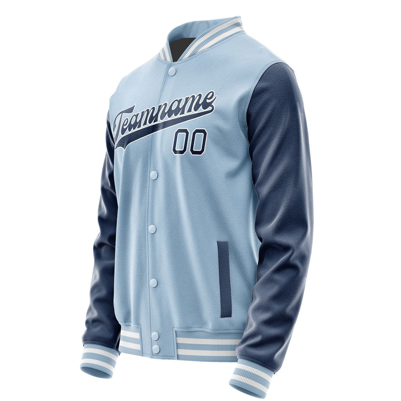Maßgeschneidertes Hellblau Marineblau Jacke JA0808100818B31810