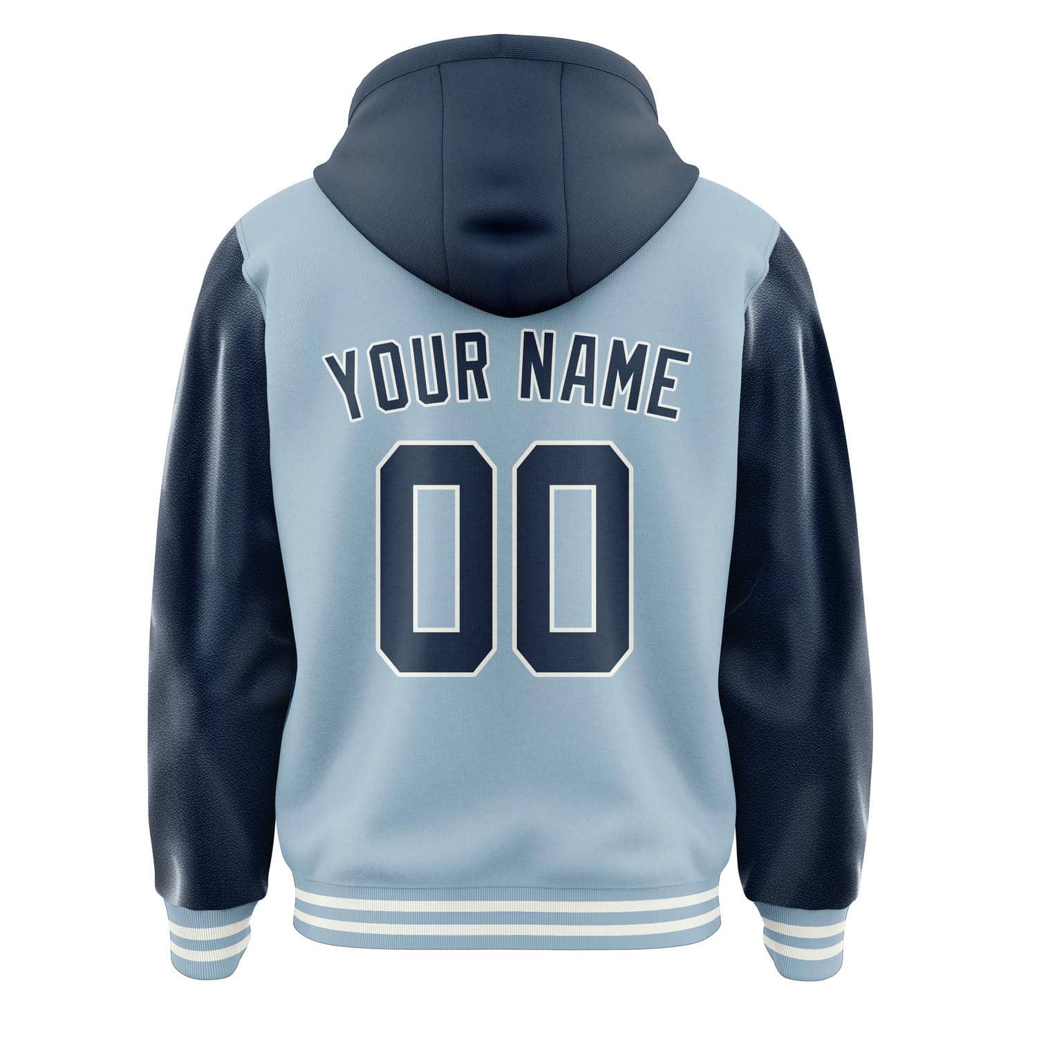 Maßgeschneidertes Hellblau Marineblau Jacke