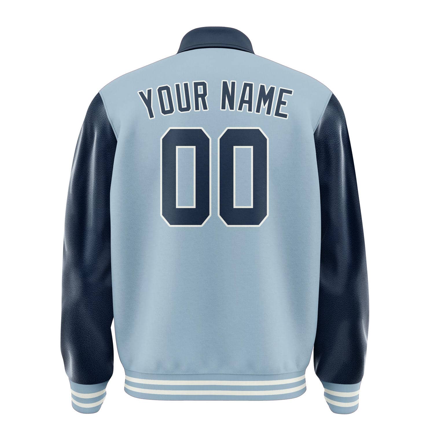 Maßgeschneidertes Hellblau Marineblau Jacke