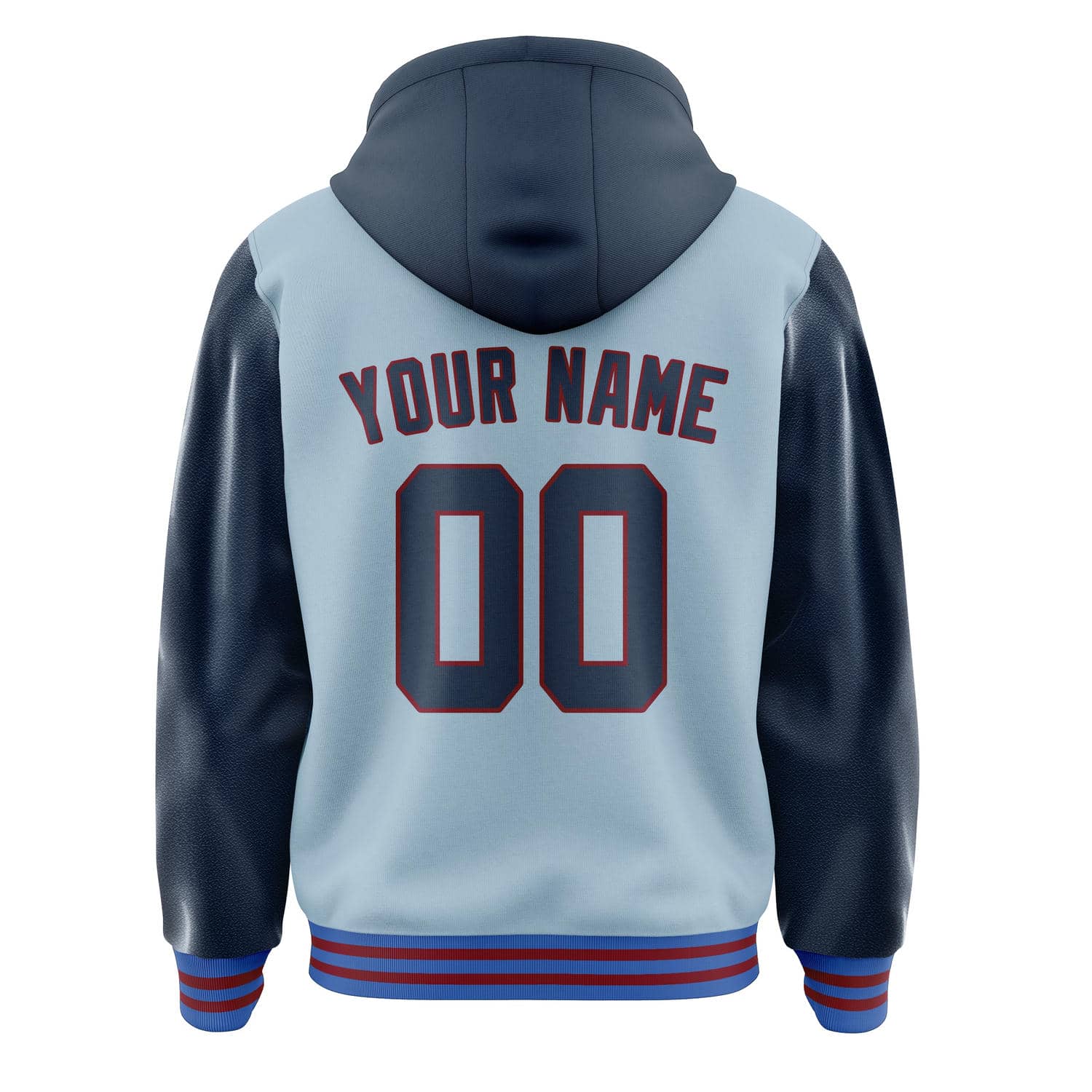 Maßgeschneidertes Hellblau Marineblau Jacke