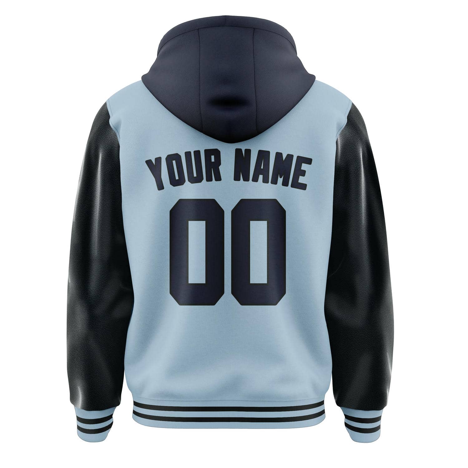 Maßgeschneidertes Hellblau Stahlblau Jacke