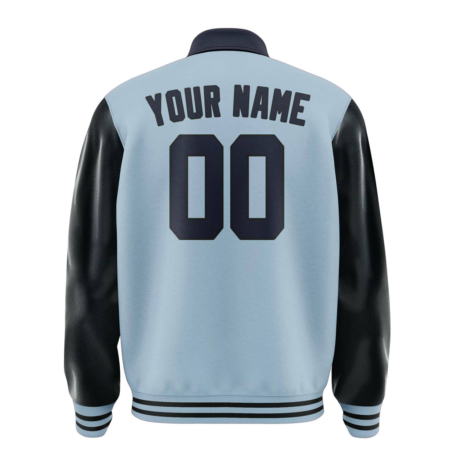 Maßgeschneidertes Hellblau Stahlblau Jacke