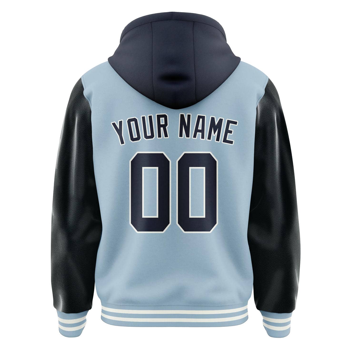 Maßgeschneidertes Hellblau Stahlblau Jacke