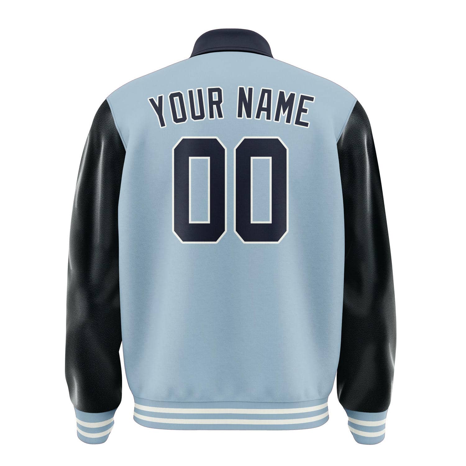 Maßgeschneidertes Hellblau Stahlblau Jacke