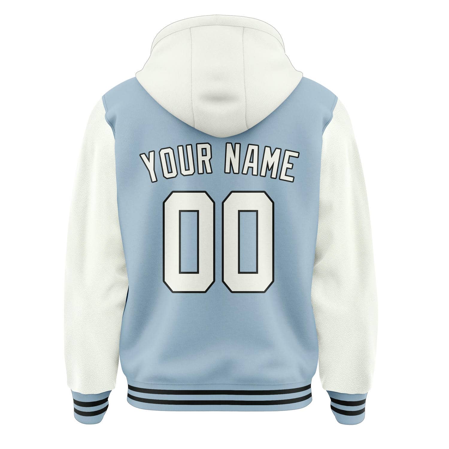 Maßgeschneidertes Hellblau Weiß Jacke