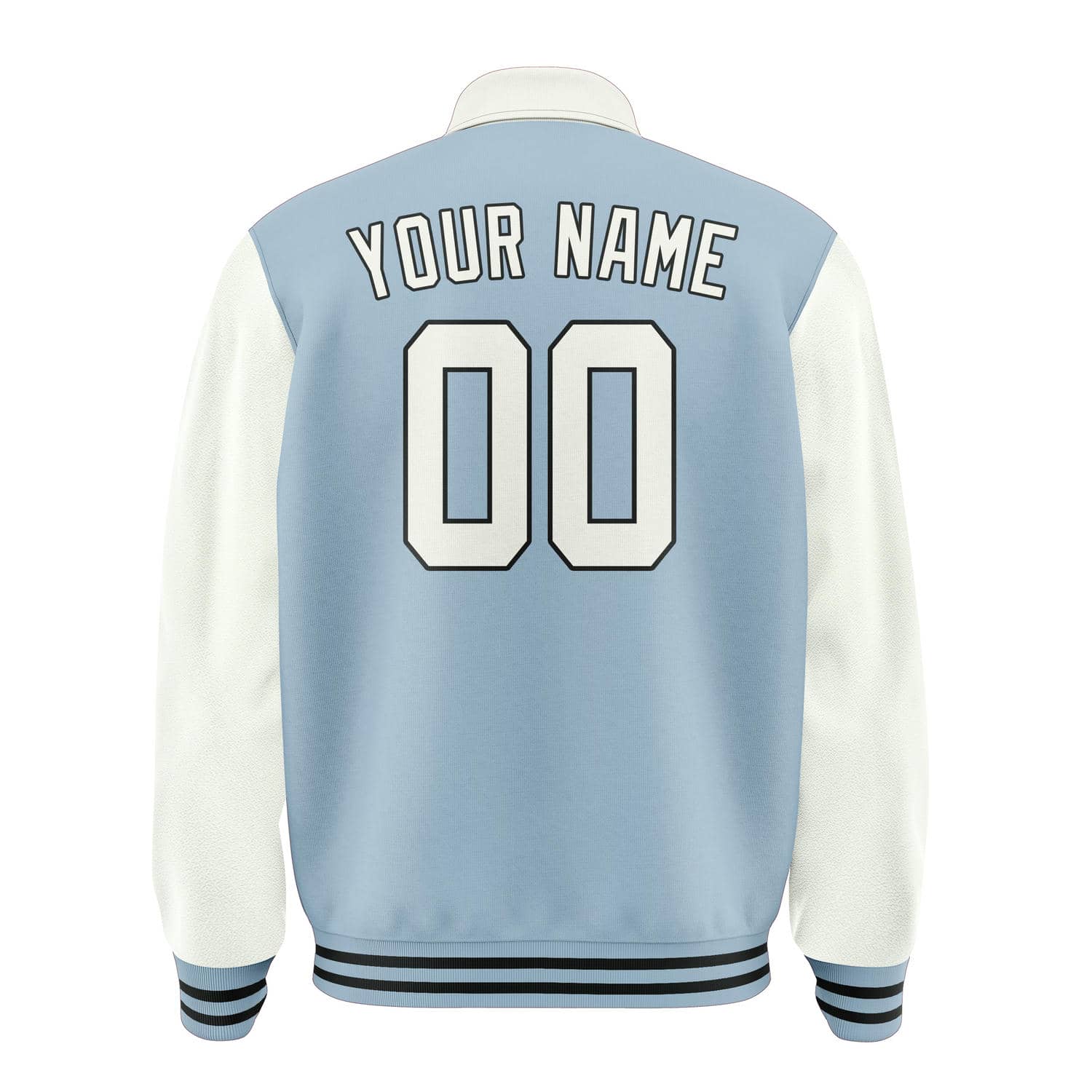 Maßgeschneidertes Hellblau Weiß Jacke