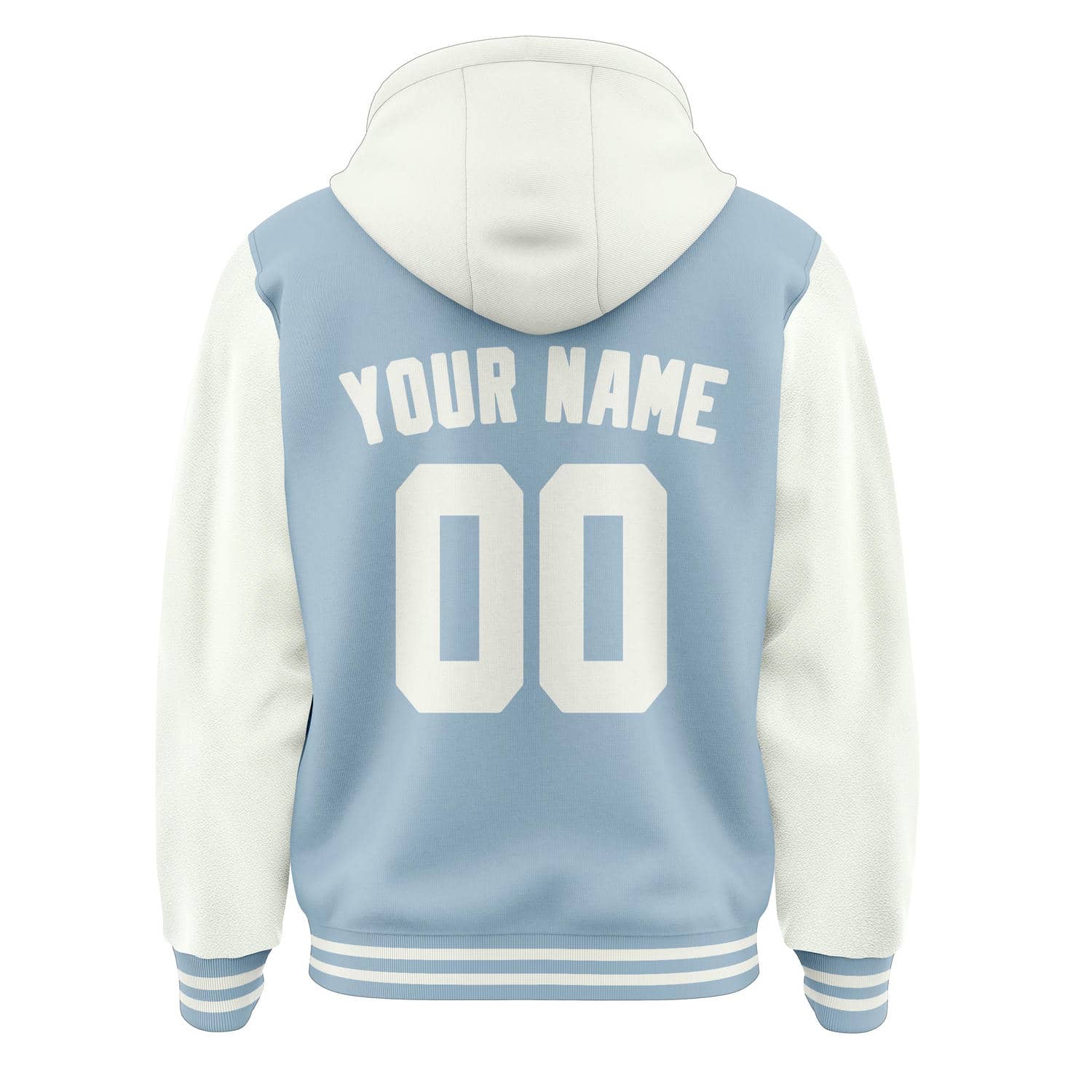 Maßgeschneidertes Hellblau Weiß Jacke
