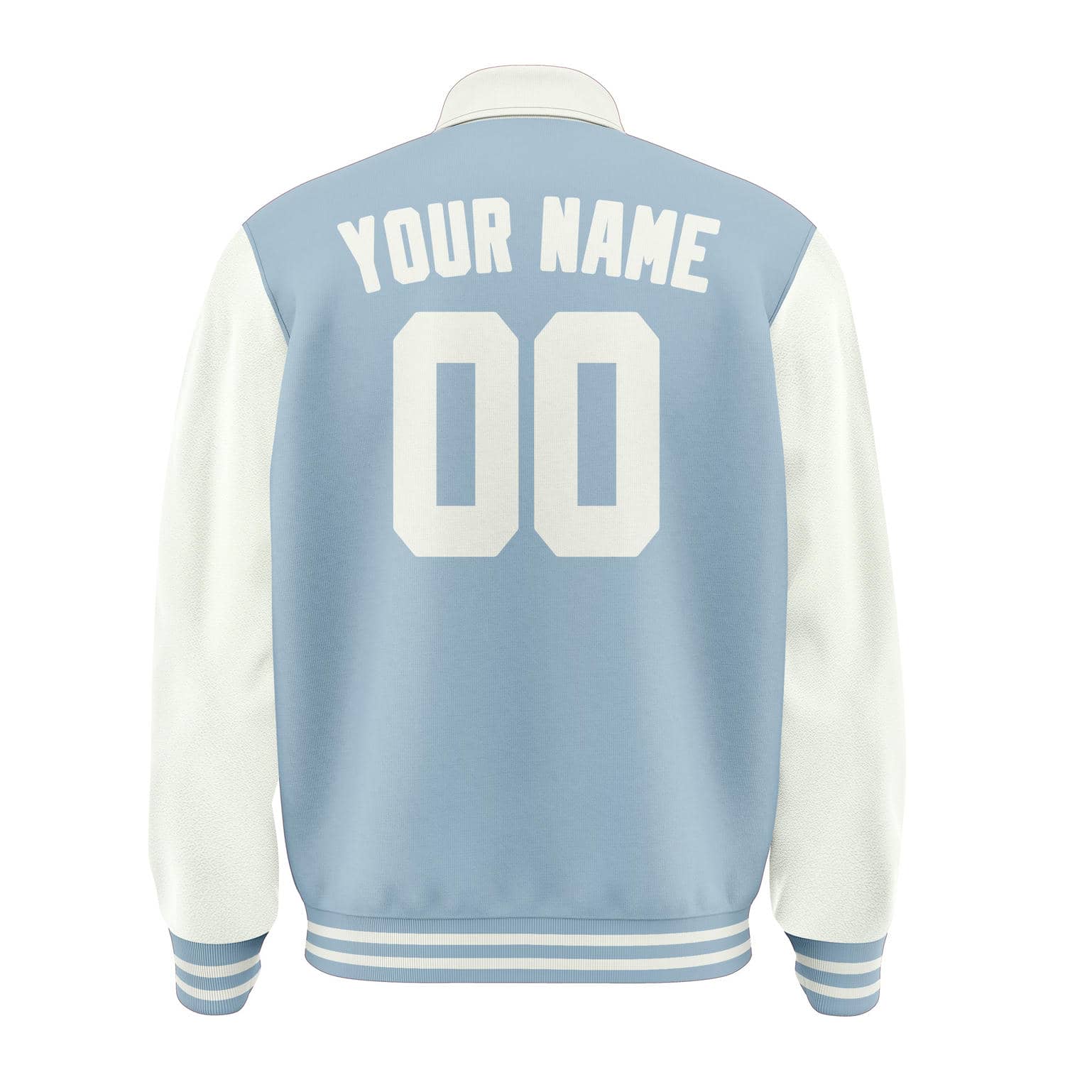 Maßgeschneidertes Hellblau Weiß Jacke