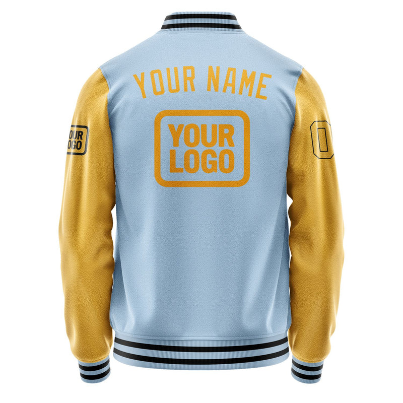 Maßgeschneidertes Hellblau Gelb Jacke JA080819081717191917