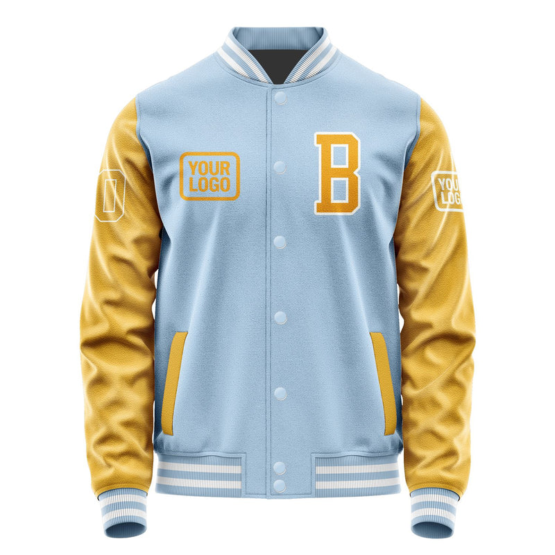Maßgeschneidertes Hellblau Gelb Jacke JA080819081818191918