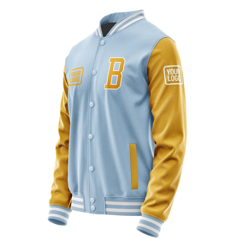 Maßgeschneidertes Hellblau Gelb Jacke JA080819081818191918