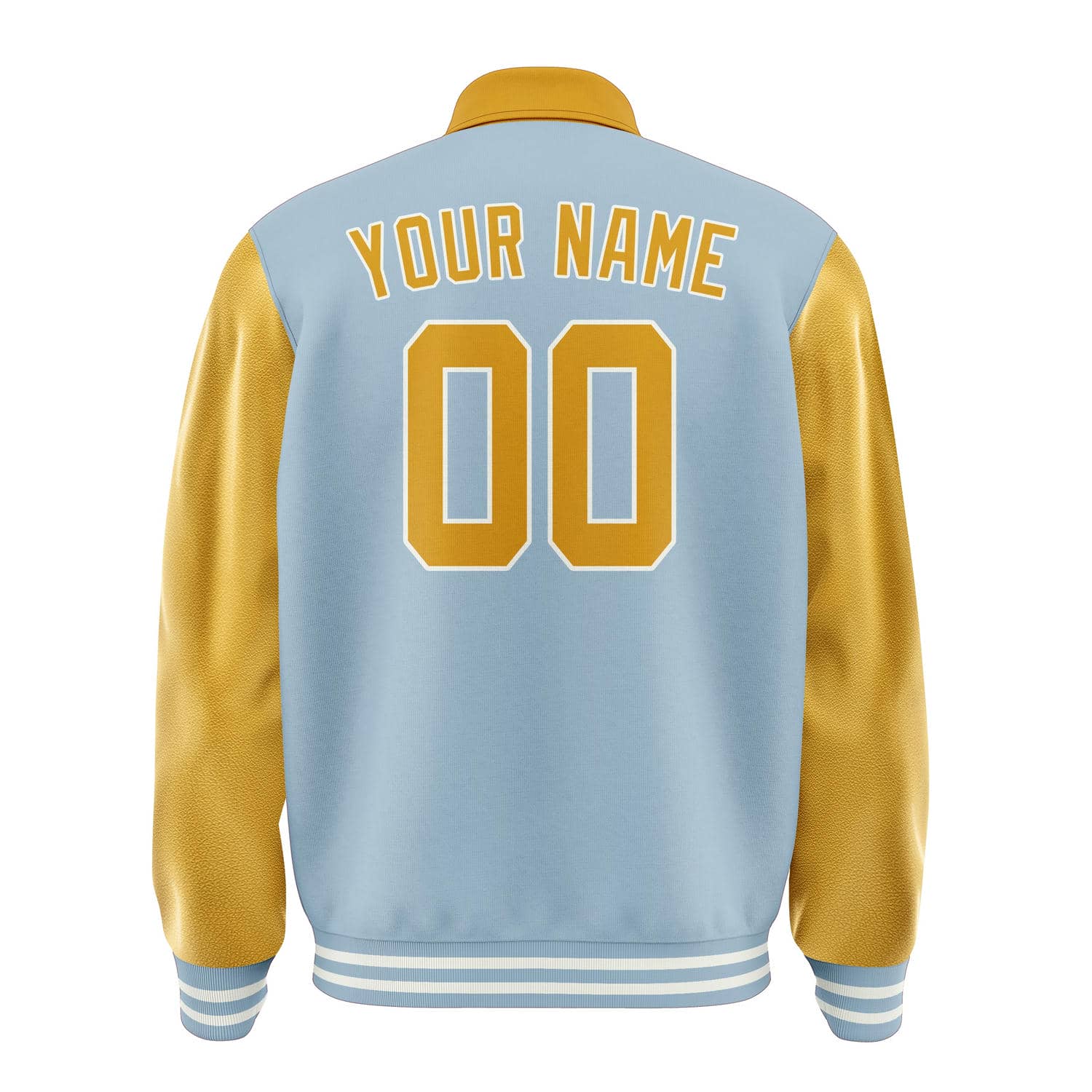 Maßgeschneidertes Hellblau Gelb Jacke